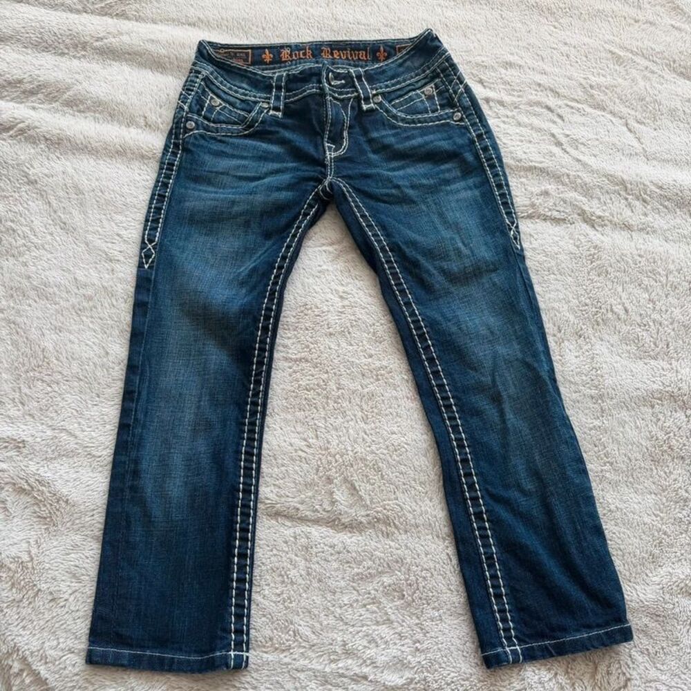 Rock Revival Womens Capris Size 25 Studded Vintage Y2K Low Rise